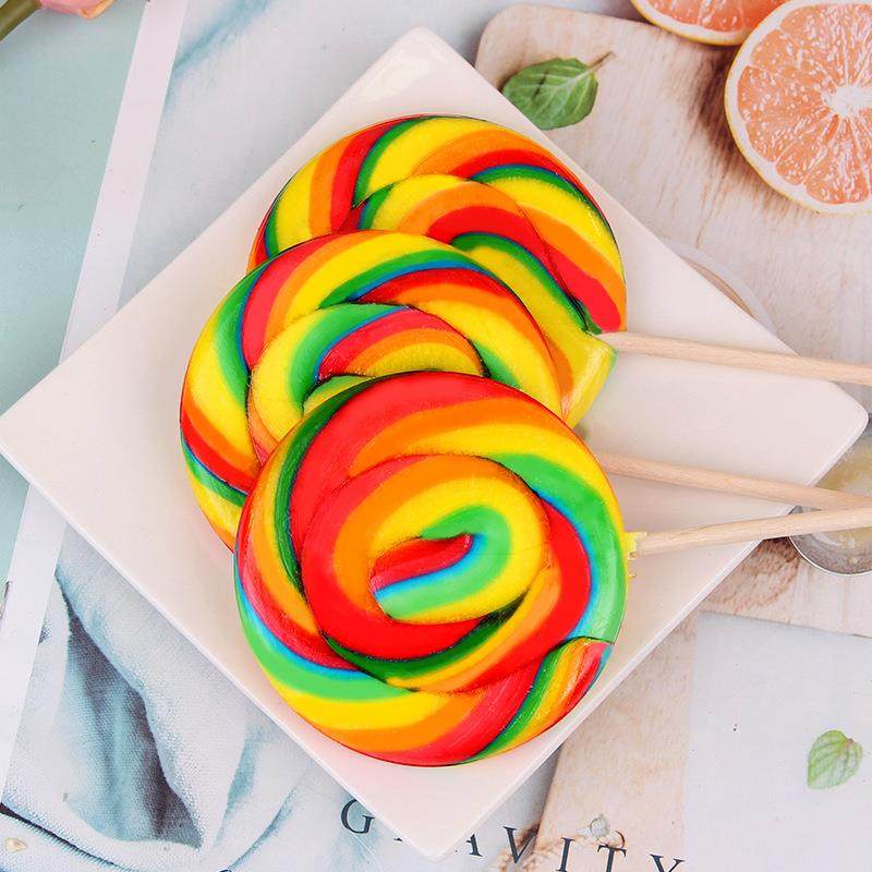 金稻谷50克五彩波板糖功夫糖水果口味棒棒糖儿童休闲小零食品特惠