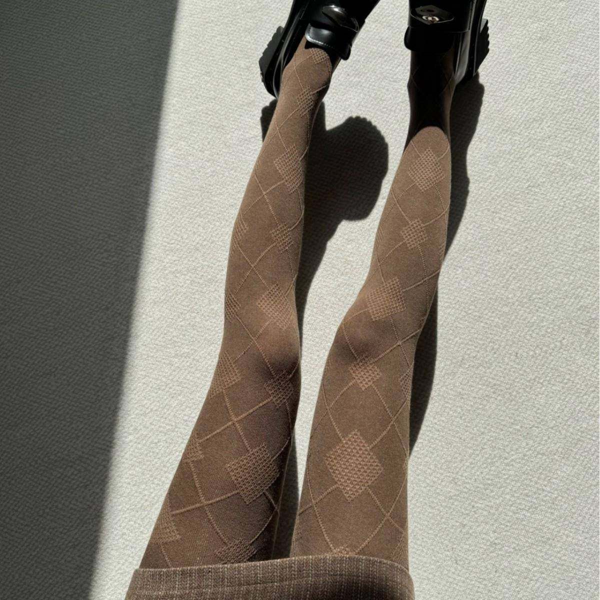 新品复古英伦风大小菱格棉打底连裤袜格雷系灰色白色显瘦百搭裤袜,女士内衣/男士内衣/家居服,连裤袜/打底袜,淘宝优惠券,粉丝福利购,淘宝优惠卷