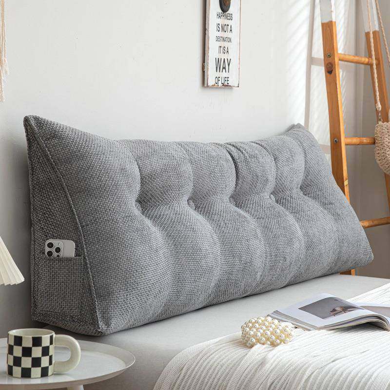日式榻榻米软包三角大靠背北欧纯色长靠枕床头靠垫宿舍沙发护腰垫,居家布艺,抱枕被,淘宝优惠券,粉丝福利购,淘宝优惠卷