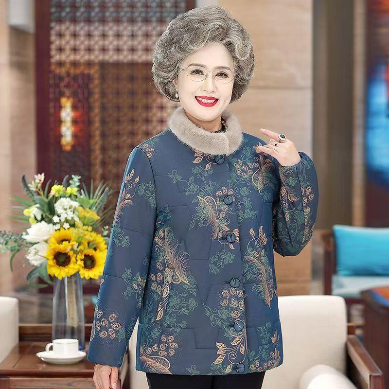 八十多岁老太太衣服老年人冬装加绒奶奶中老年人棉衣棉服老人衣服