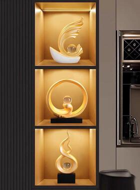 有艺术感的摆件风生水起酒柜装饰品客厅摆件轻奢高档电视柜玄关办