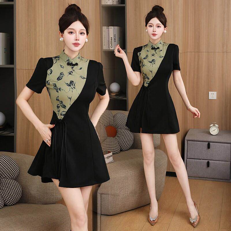 2025减龄柔式工作服套装仙气飘飘jk套装制服旗袍性感纯欲风情万种