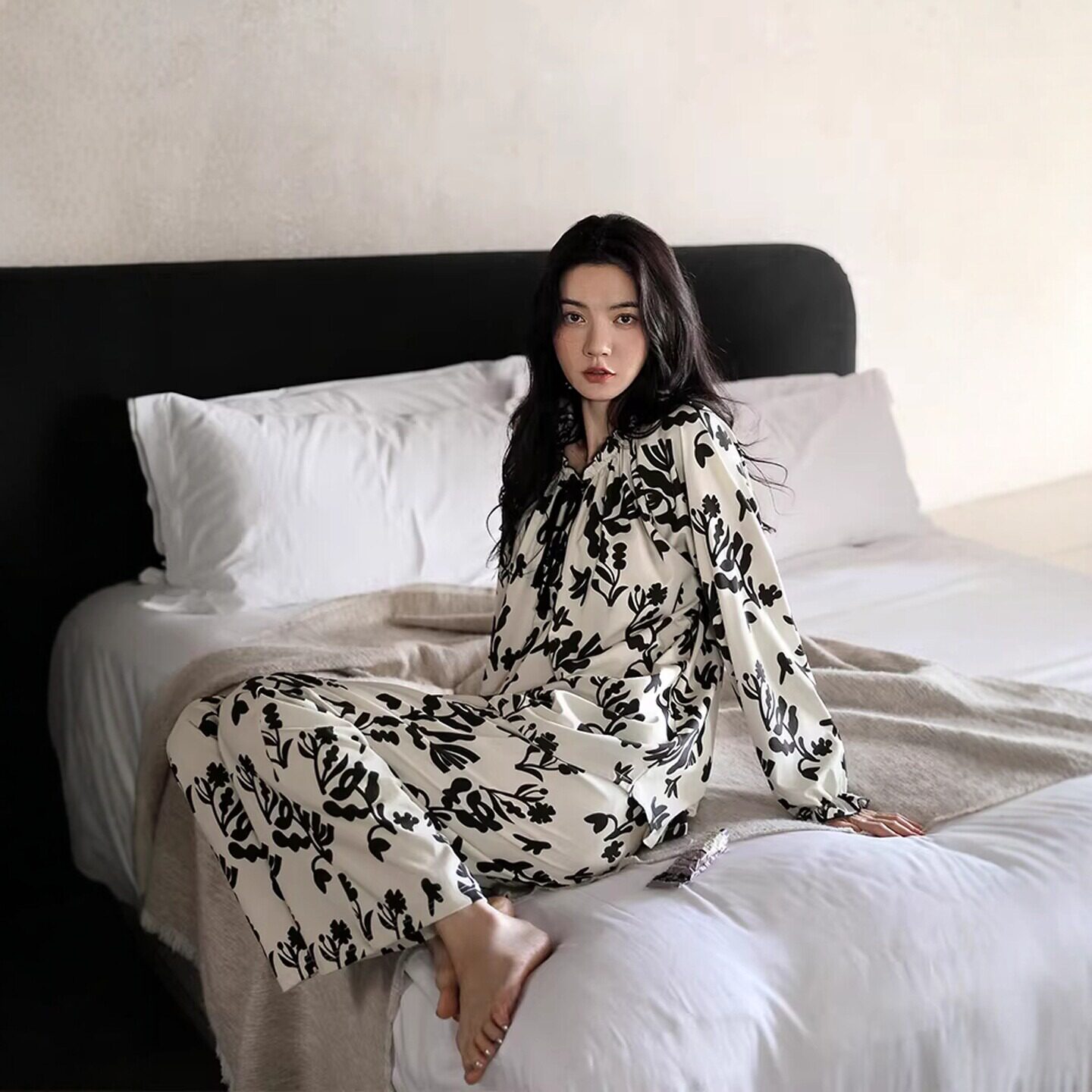 维多利亚睡衣女士春秋款纯