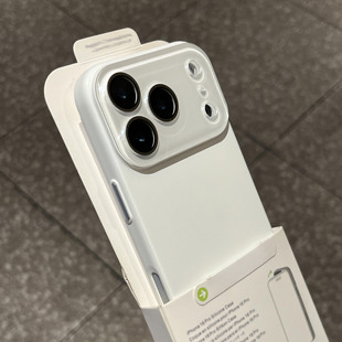 ins风高级感新款 iphone16promax肤感磨砂15简约14plus带镜头膜13小众12硬 白月光适用苹果17pro手机壳Air新款