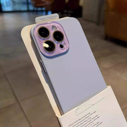 ins温柔香芋紫适用苹果15手机壳新款iphone17promax肤感磨砂15pro防滑16pro镜头全包13高级感12超薄14硬壳女