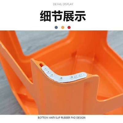 特厚塑料凳子家用加厚成人高方凳时尚餐桌凳防滑小板凳换鞋矮凳子