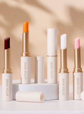 高颜值润唇膏温变滋润保湿补水学生款素颜显白变色唇膏口红打底膏