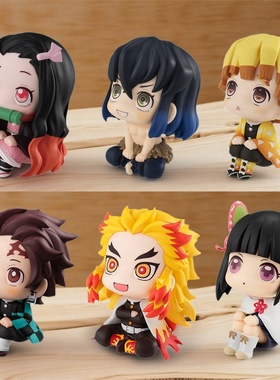 鬼灭之刃手办Q版弥豆子我妻善逸伊之助动漫周边车载摆件盲盒扭蛋