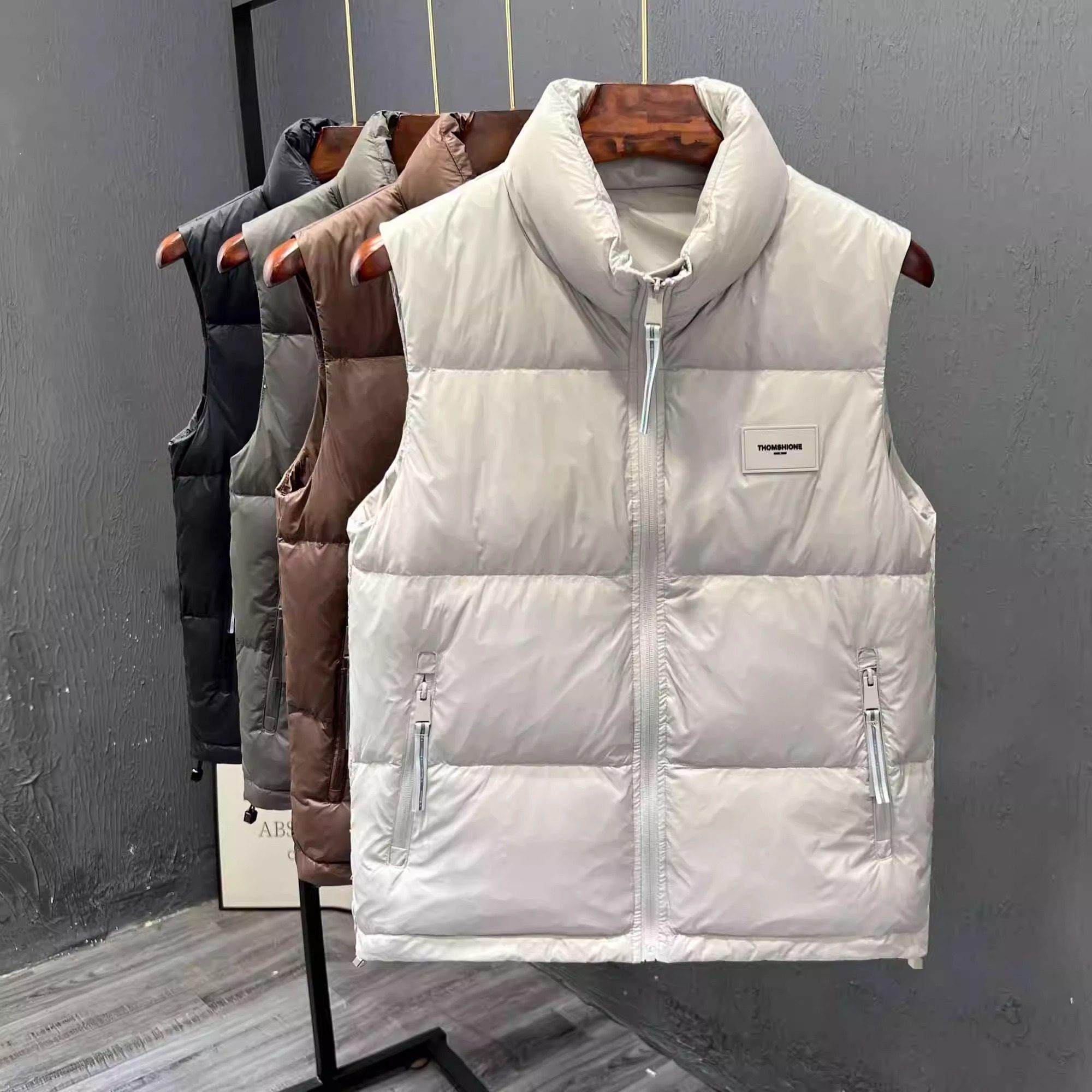 潮牌男女同款羽绒服保暖男士秋冬季外穿马夹外套背心坎肩情侣马甲
