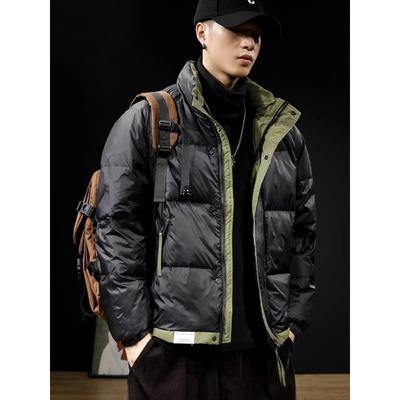 it Afternnaths潮牌短款羽绒服男冬季90鸭绒冬款加厚棉服保暖外套