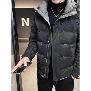 CITY2025年新款 冬装 羽绒服男士 连帽外套男款 加厚保暖短款 PALM