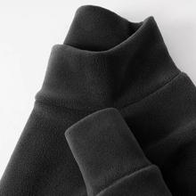 VSEAZMA秋冬常备内搭~双面奥粒绒半高领卫衣男保暖内搭打底衫女厚