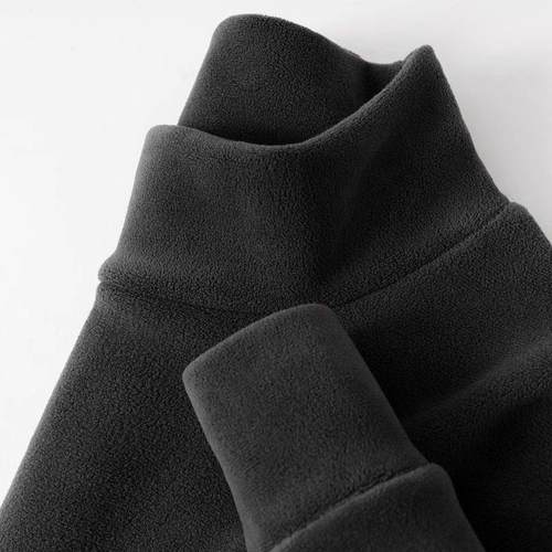 VSEAZMA秋冬常备内搭~双面奥粒绒半高领卫衣男保暖内搭打底衫女厚