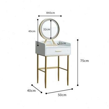 新铁梵北欧风小型梳妆台现代简约小户型卧室小巧化妆桌60迷你小销