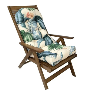 户外防水防晒花园连体高背椅垫折叠椅垫庭院