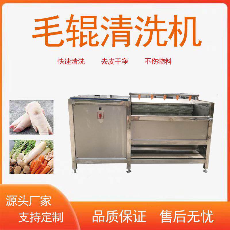 山芋去皮毛辊清洗机海鲜去泥沙清洗设备荷叶清洗机器
