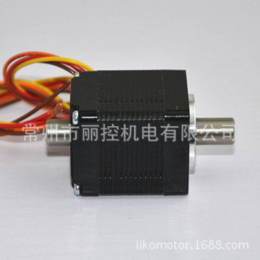 28中空步进电机，32机身孔径4.2，双出轴，带螺纹，可定制