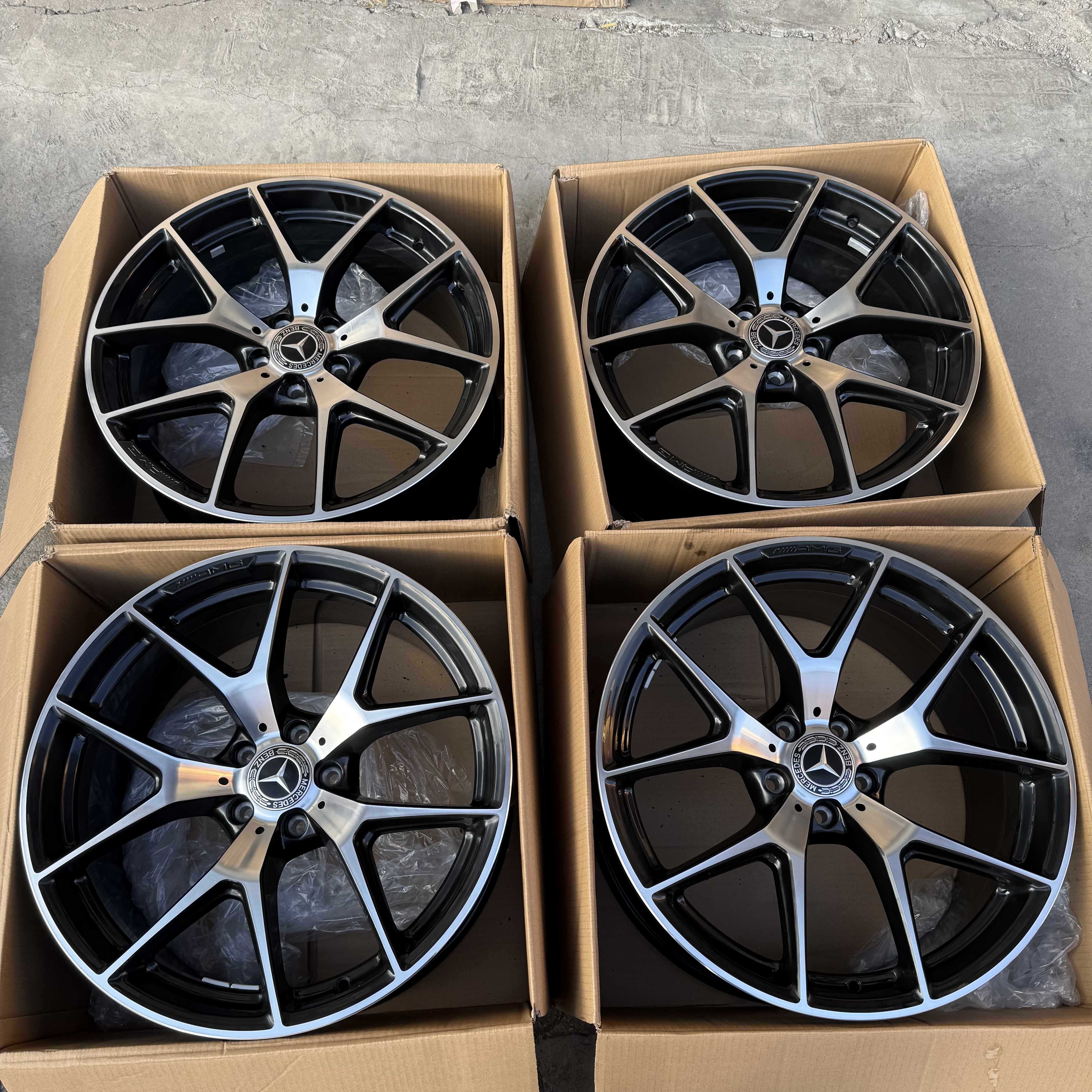 适用于奔驰GLC43轮毂20寸原厂拆四只99新
