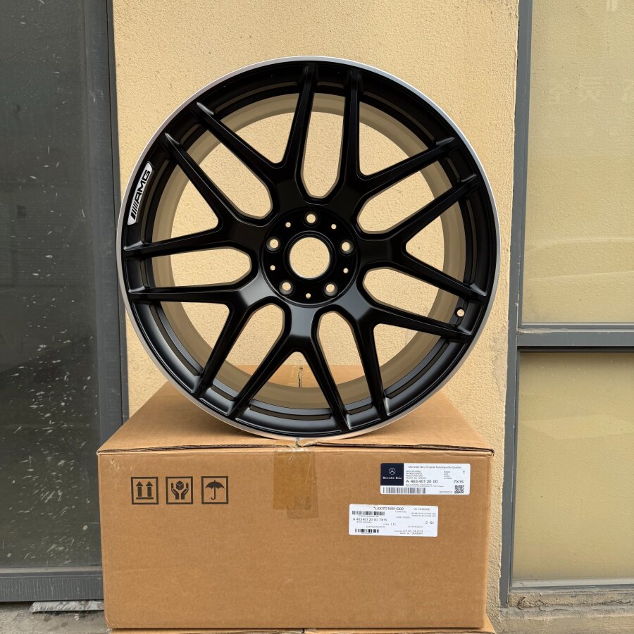 适用于奔驰g63 22寸原厂锻造轮毂 g350 g500新老款安装升级