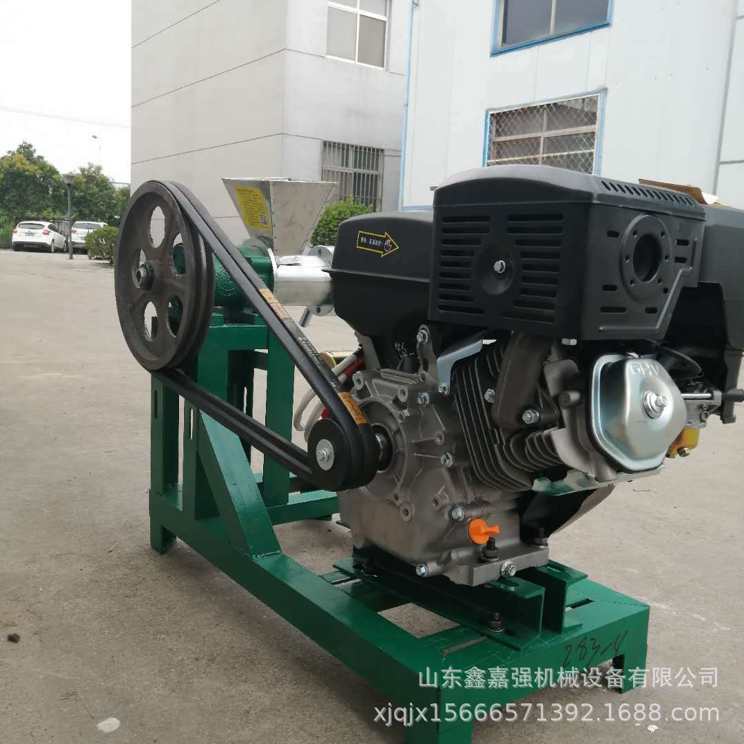 电机休闲食品大米膨化机汽油实心条香酥果机 玉米糁食品康乐果机