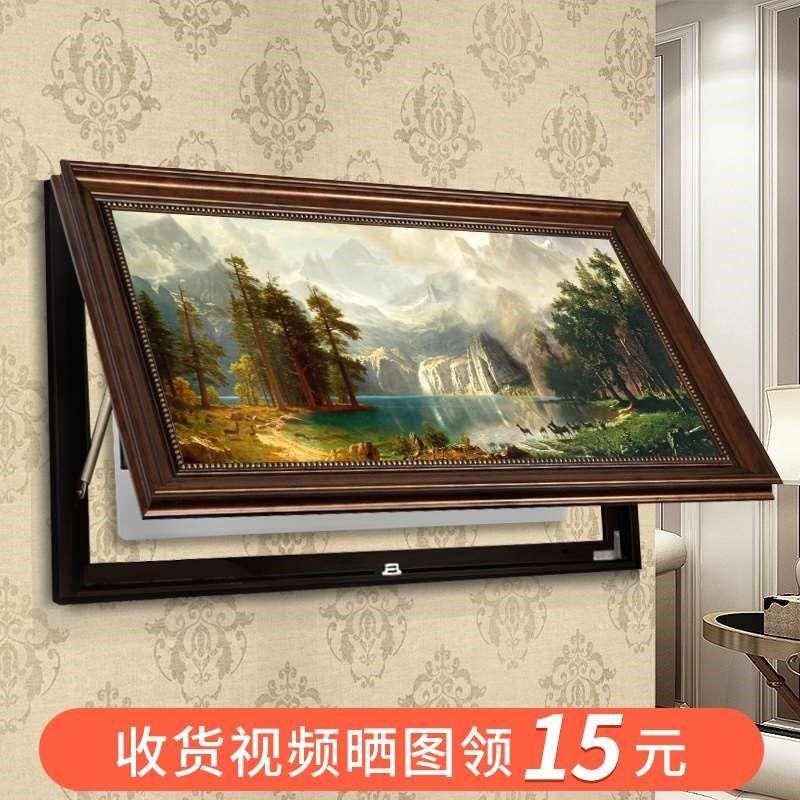 新款美式电表箱装饰画配电箱遮挡免打孔液压电闸盒欧式风景客厅墙 家居饰品 电表箱装饰画 原图主图