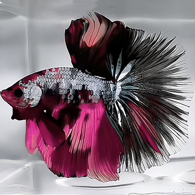 曼尾纱泰国斗鱼半月婚纱观赏鱼热带淡水小型宠物金鱼缸好养耐活体