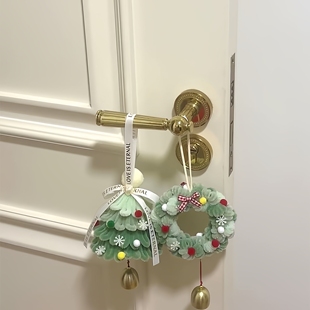 圣诞节扭扭棒圣诞树挂件diy材料包手工编织花环车载挂件自制礼物