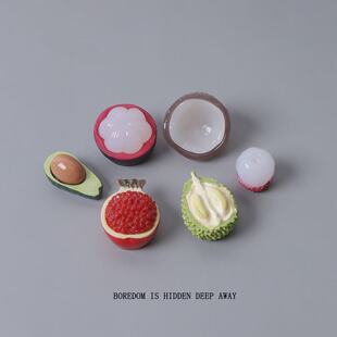 创意水果摆件治愈车载可爱中控台屏幕装饰用品车内仿真迷你装饰品