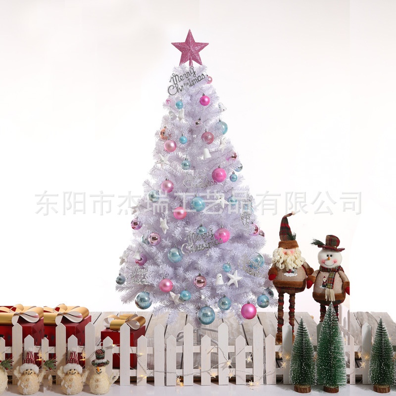 白色圣诞树套餐1.5米1.8米家用加密PVC仿真圣诞树christmas tree