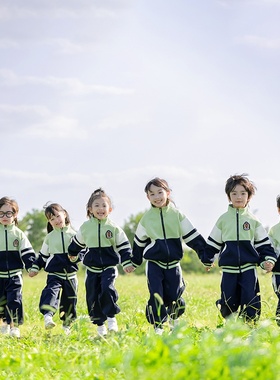 幼儿园园服春秋装三件套儿童班服小学生校服套装运动会黄色棒球服