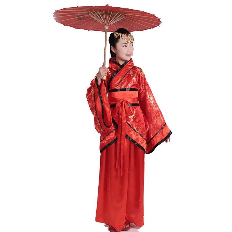 儿童古装演出服 女孩古装仙女舞蹈服 小学生国学服装女童汉服