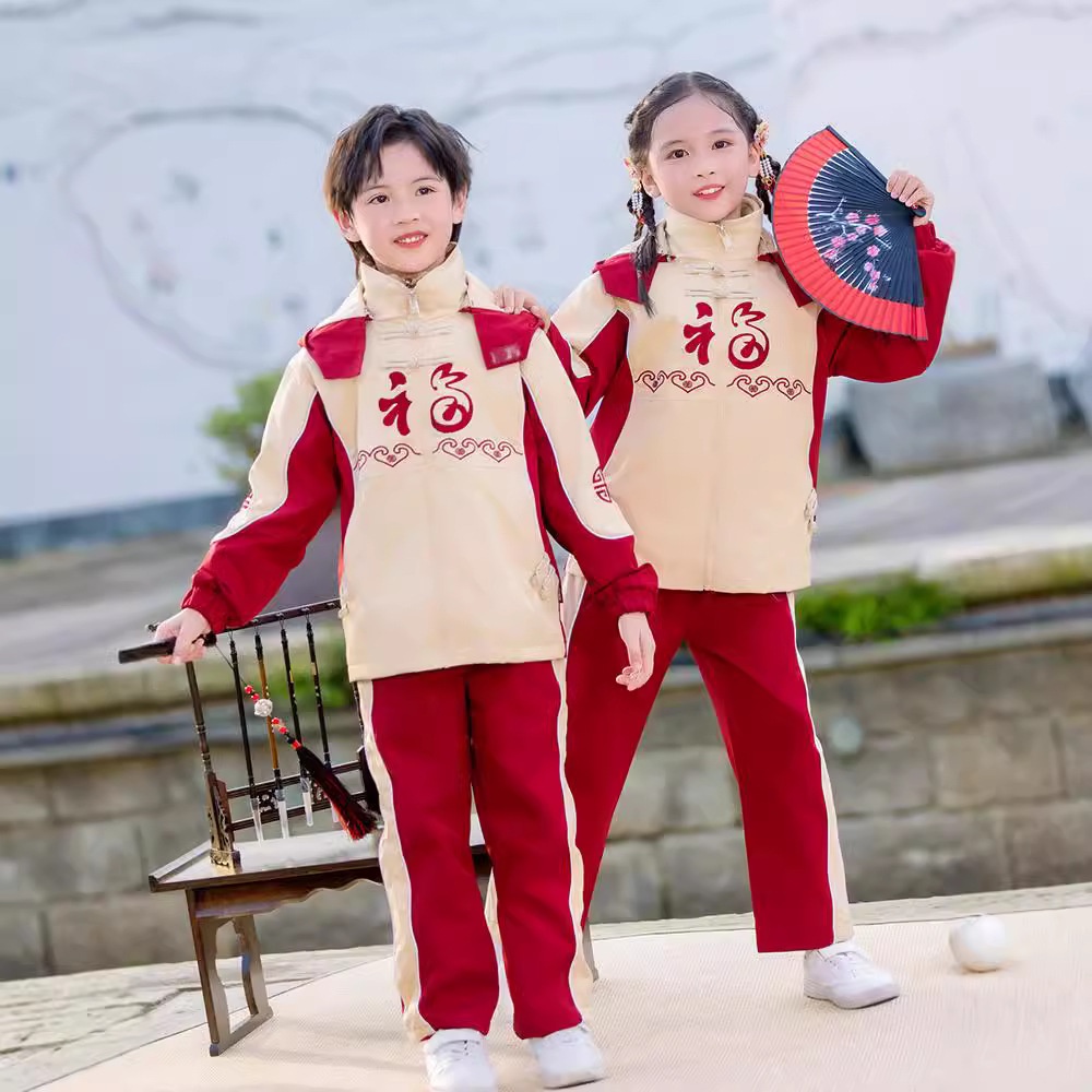 儿童班服小学生校服秋冬季三合一冲锋衣套装幼儿园园服秋装