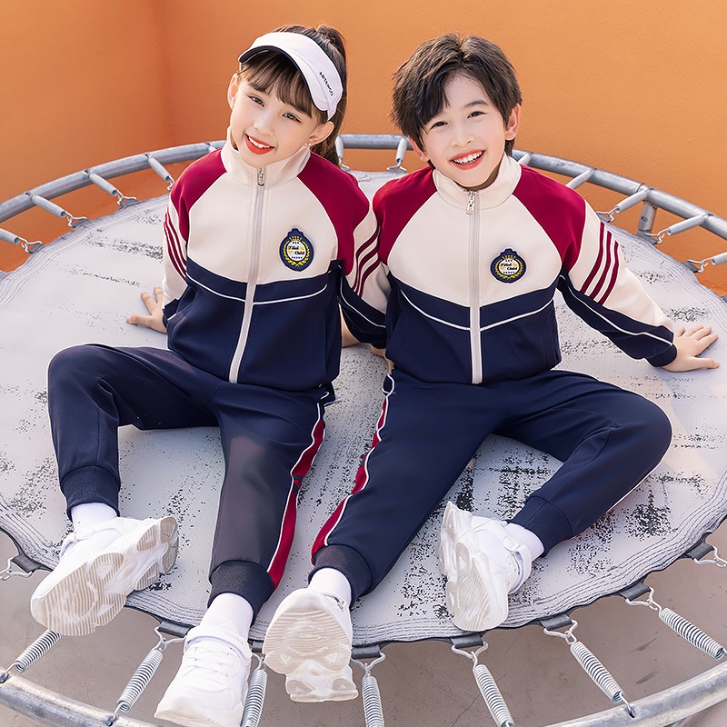 新款幼儿园园服套装春秋装儿童运动服三件套班服小学生校服教师