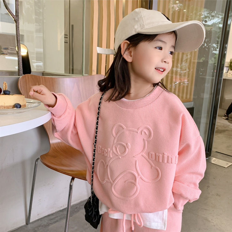 春秋季女童套装2033新款韩版中小童儿童装女宝宝时尚洋气两件套