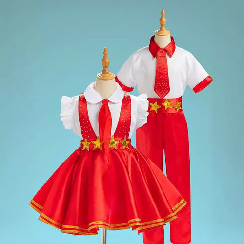 六一儿童演出服小学生合唱团红领巾舞台装儿童大合唱表演服舞蹈服