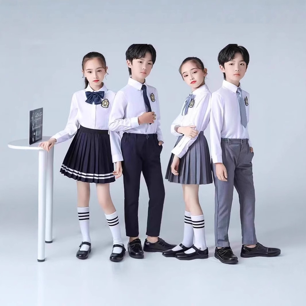 六一节中小学生大合唱演出服男女童口才表演礼服儿童诗歌朗诵服装