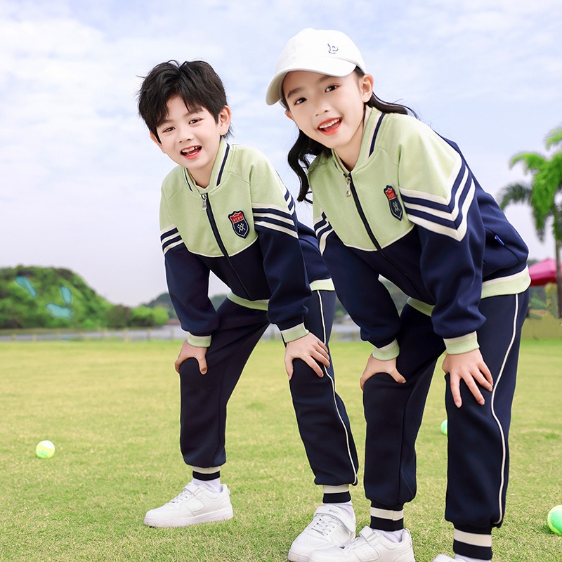 幼儿园园服春秋装学院风运动服三件套男女儿童班服小学生校服