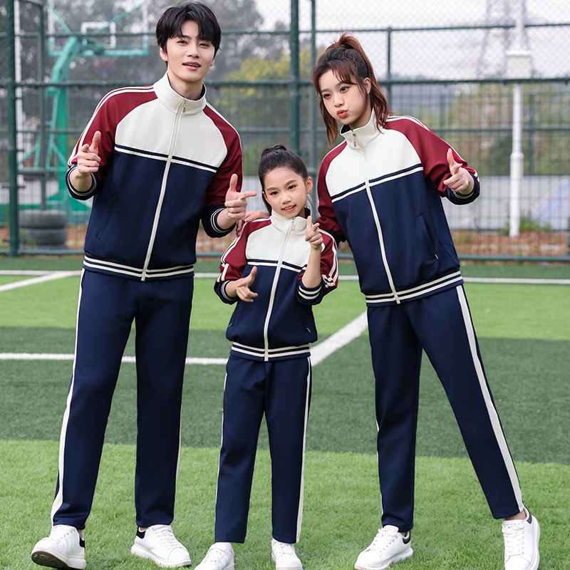 学生运动套装春秋季职高中专技术学校校服初中高中运动学院风班服