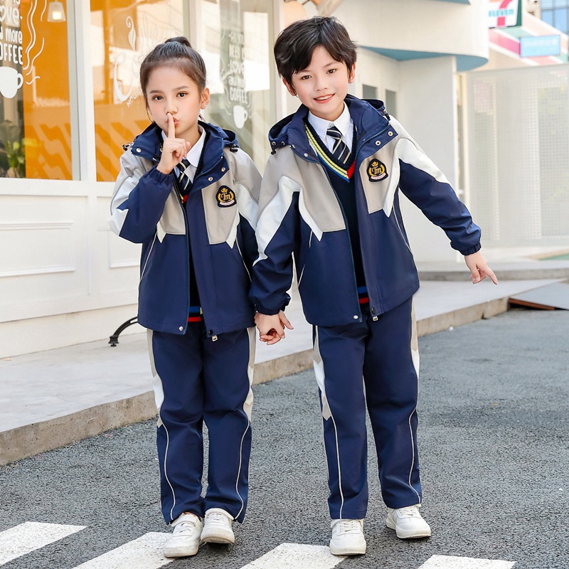 幼儿园园服春秋装三件套儿童班服运动服小学生校服冲锋衣秋冬装