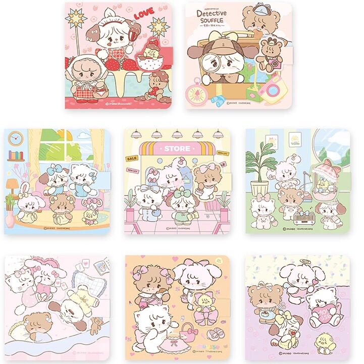 Mikko磁扣本复古皮质笔记本少女心手账本高颜值彩色内页日记本子