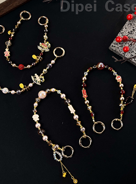 马上有钱可手腕手提挂链精致挂饰招财元宝吊坠中国风国潮新年红色