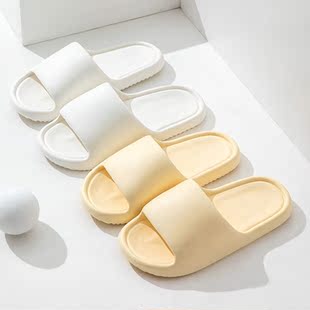 美式 外穿踩屎感软底轻便居家用情侣室内简约凉托 厚底拖鞋 女士夏季