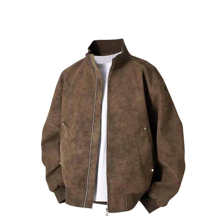 冬季立领宽松防风秋季男港版夹克男士国潮休闲通勤男生衣服高级感,男装,大码上装,淘宝优惠券,粉丝福利购,淘宝优惠卷