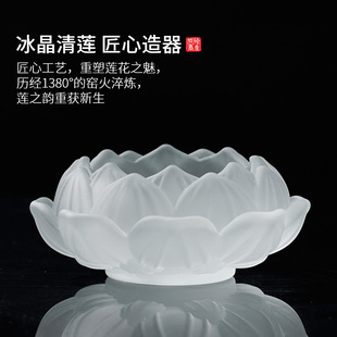 线香炉莲花香插家用室内插香香座熏香炉沉香仿琉璃香托香插香薰炉
