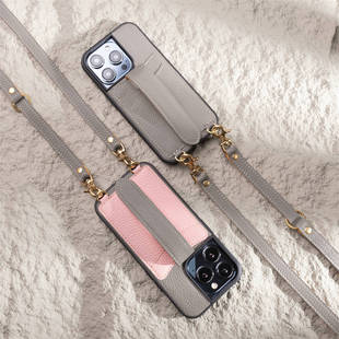 CO架U带E适用苹果16 wiPhone14 15Promax手机壳女款 12真皮 新款
