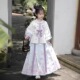 儿童改良唐装 秋款 女孩古装 宝宝重工明制长裙套装 演出 汉服女童秋装