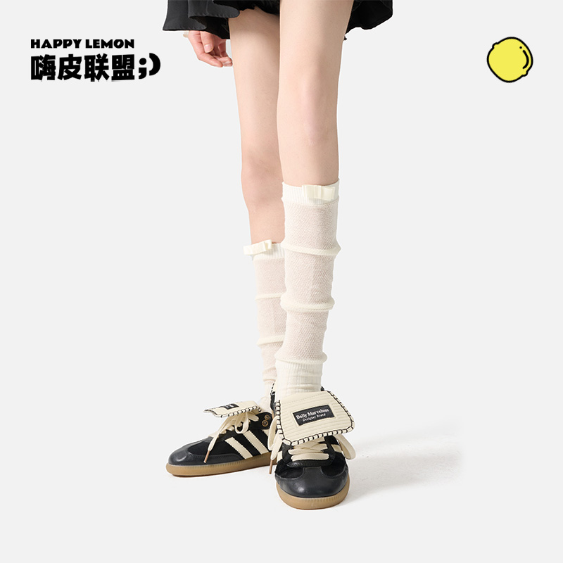 happylemon芭蕾风中筒袜夏季长袜
