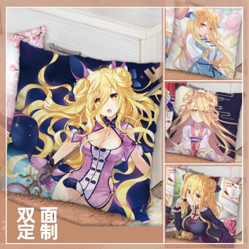 约会大作战星宫六喰抱枕方形二次元周边睡觉枕头双面定制照片含芯