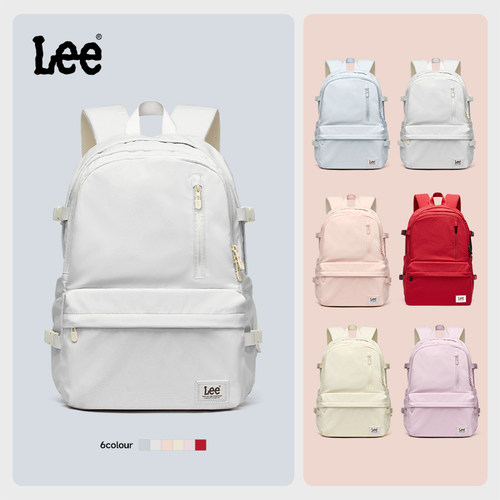 Lee书包女初中高中双肩包大学生