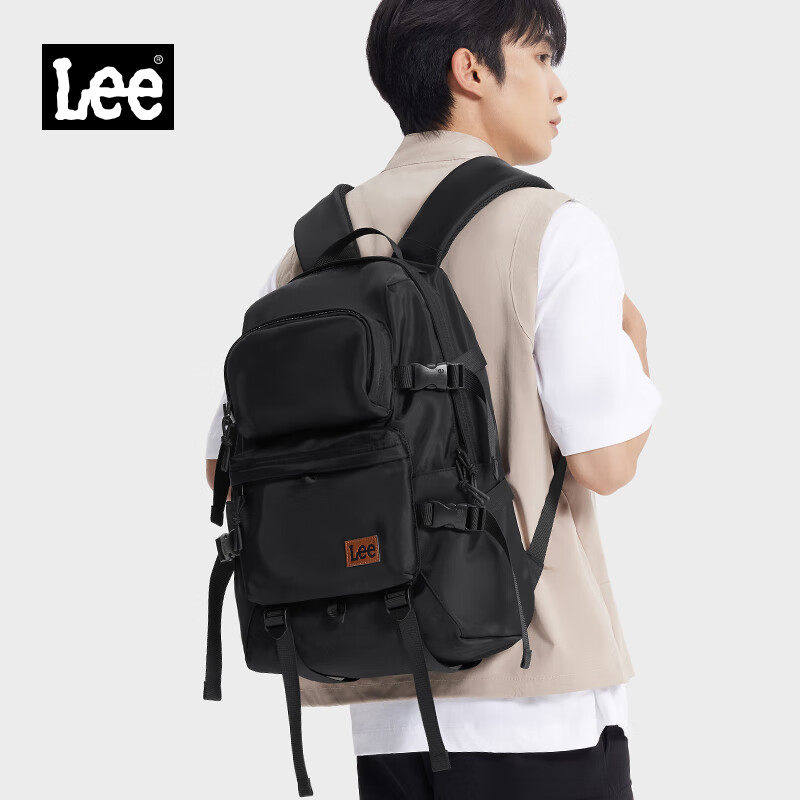 Lee大容量双肩包2026新款户外通勤电脑背包初高中大学生书包轻便,箱包皮具/热销女包/男包,双肩背包,淘宝优惠券,粉丝福利购,淘宝优惠卷